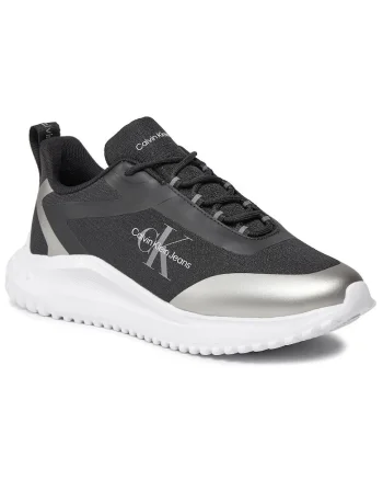 Tenisi barbati  model Eva Runner Low Lace, negru, poliester