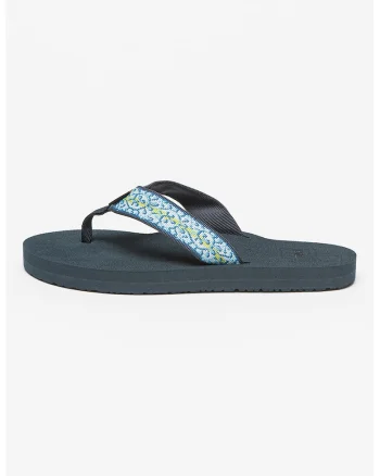 Papuci flip-flop din material textil Mush, Albastru