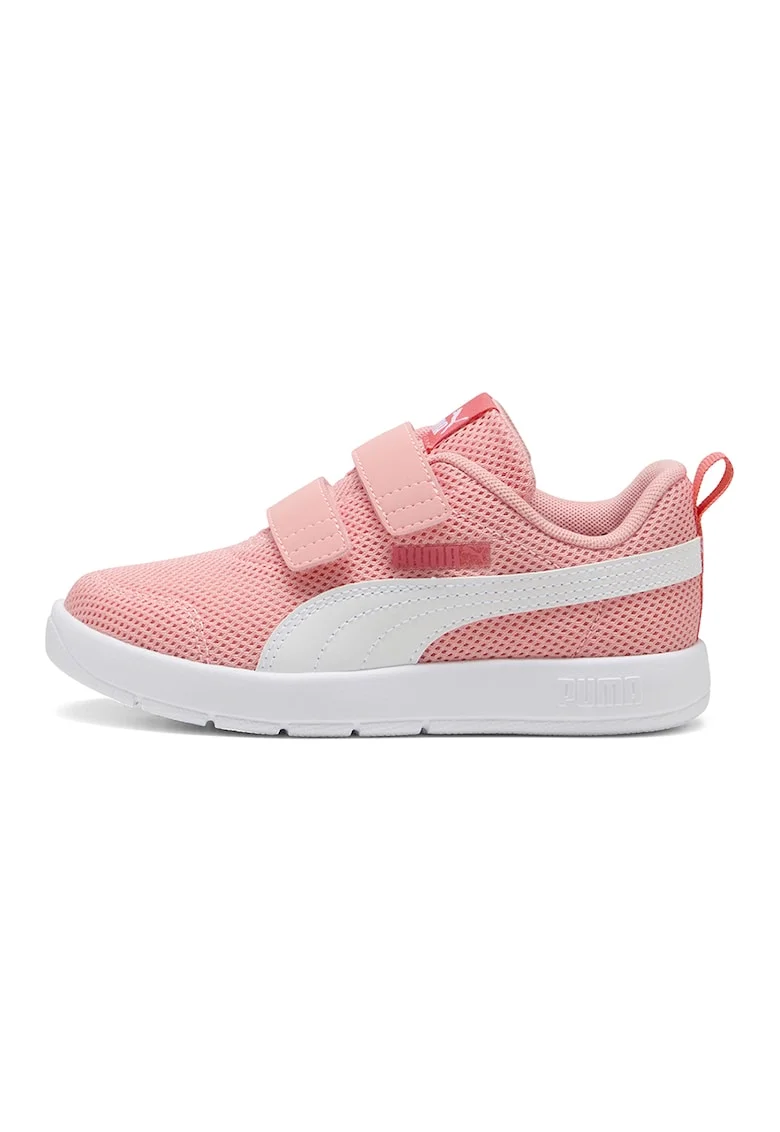 Pantofi sport Courtflex de plasa cu velcro, Roz aprins