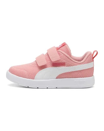 Pantofi sport Courtflex de plasa cu velcro, Roz aprins