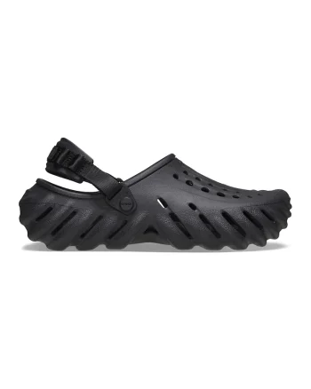 Saboti slingback unisex cu model uni, Negru