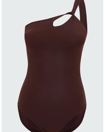 Costum de baie intreg cu decupaj, Visiniu
