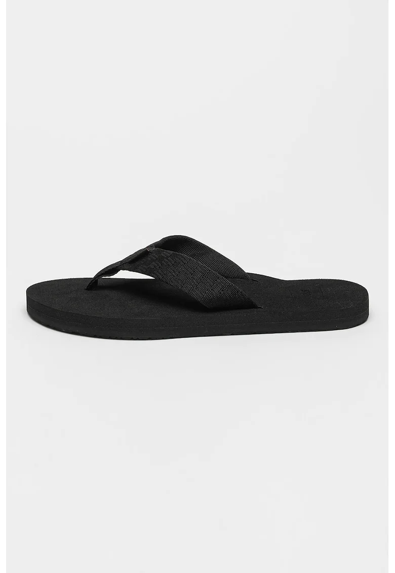 Papuci flip-flop din material textil Mush, Negru