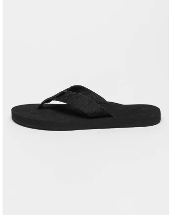 Papuci flip-flop din material textil Mush, Negru