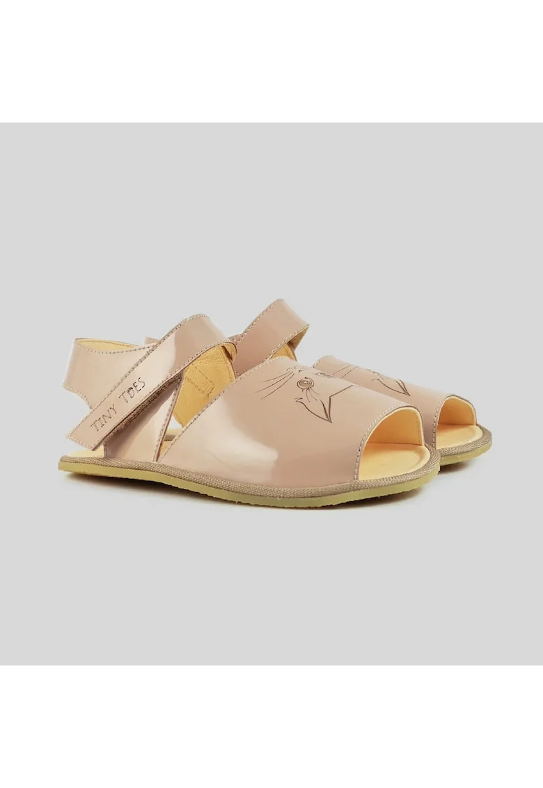 Sandale Barefoot din piele naturala, Shun, Roz, Roz pal