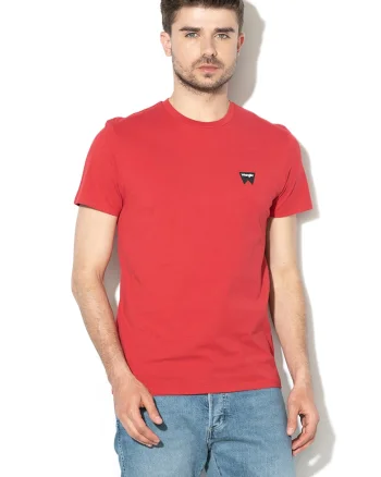 Tricou cu imprimeu logo, Rosu