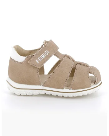 Sandale din piele intoarsa sintetica cu inchidere velcro