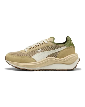 Pantofi sport Rider Elite cu piele ecologica, Maro camel/Sage Green