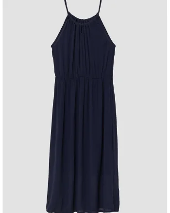 Rochie midi cu bretele multiple, Albastru ultramarin