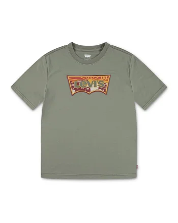 Tricou cu imprimeu logo, Verde sparanghel