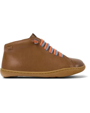 Pantofi sport mid-cut din piele Peu Cami 8497, Maro scortisoara
