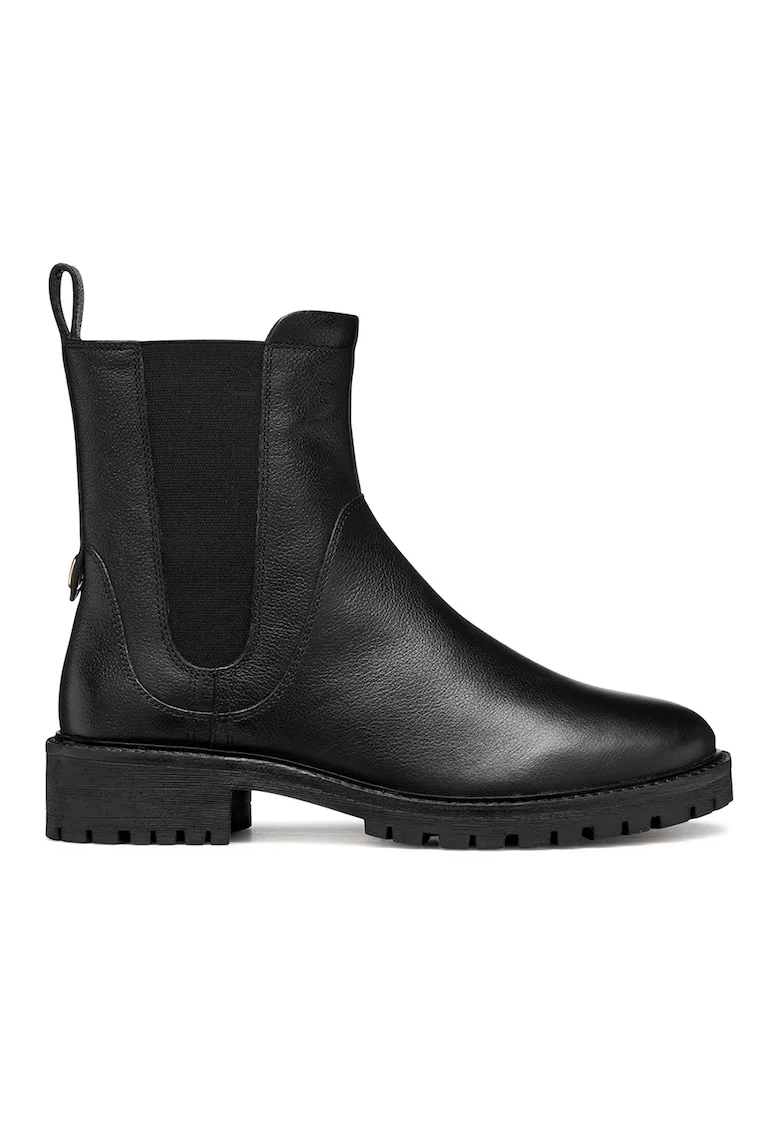 Ghete Chelsea de piele, Negru