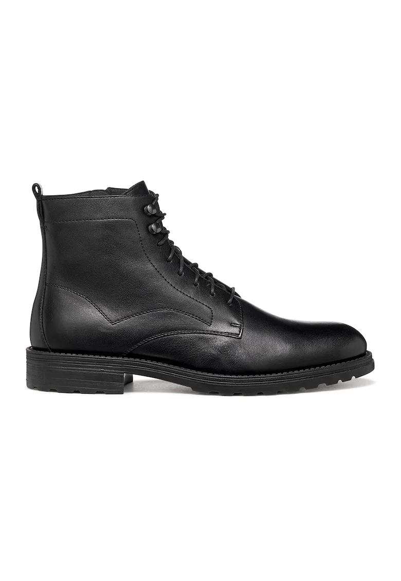 Ghete de piele cu fermoar, Negru