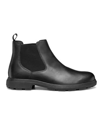 Ghete Chelsea de piele, Negru
