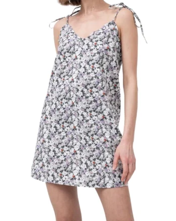 Rochie de dama,  model floral, volan, multicolor, bumbac,
