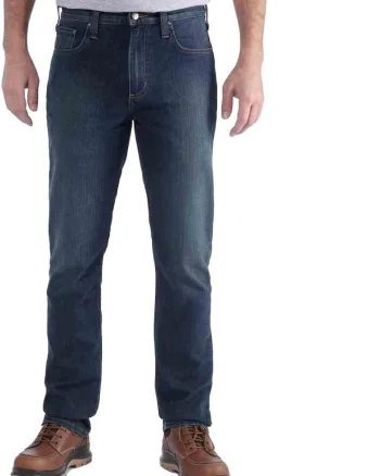 Pantaloni conici pentru barbati,  Rugged, Bumbac, Albastru, W30/L30