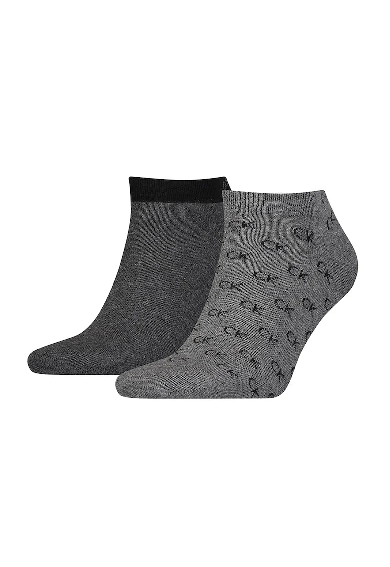 Set de sosete unisex pana la glezna - 2 perechi, Gri