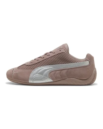 Pantofi sport Speedcat cu garnituri de piele intoarsa, Roz antichizat/Argintiu