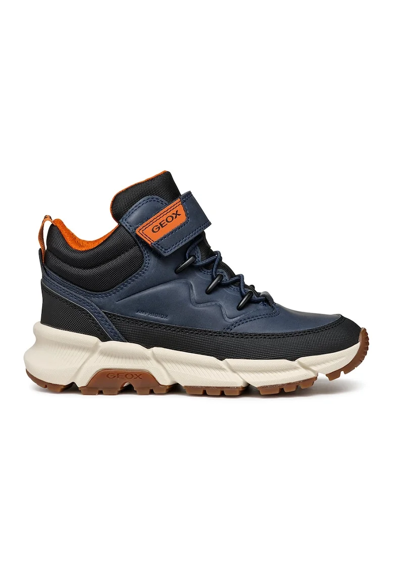 Ghete impermeabile cu inchidere velcro, Negru stins/Bleumarin