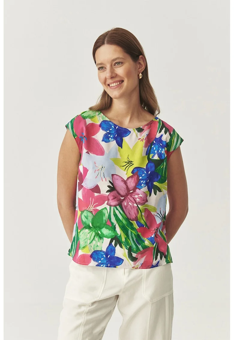 Bluza regular-fit cu imprimeu floral, Multicolor