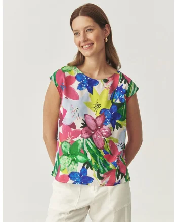 Bluza regular-fit cu imprimeu floral, Multicolor