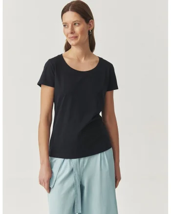 Tricou din bumbac cu decolteu rotund, Negru