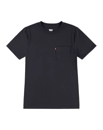 Tricou din amestec de bumbac cu buzunar frontal, Gri antracit