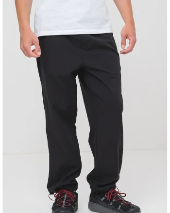 Pantaloni cu snur de ajustare Gabri, Negru