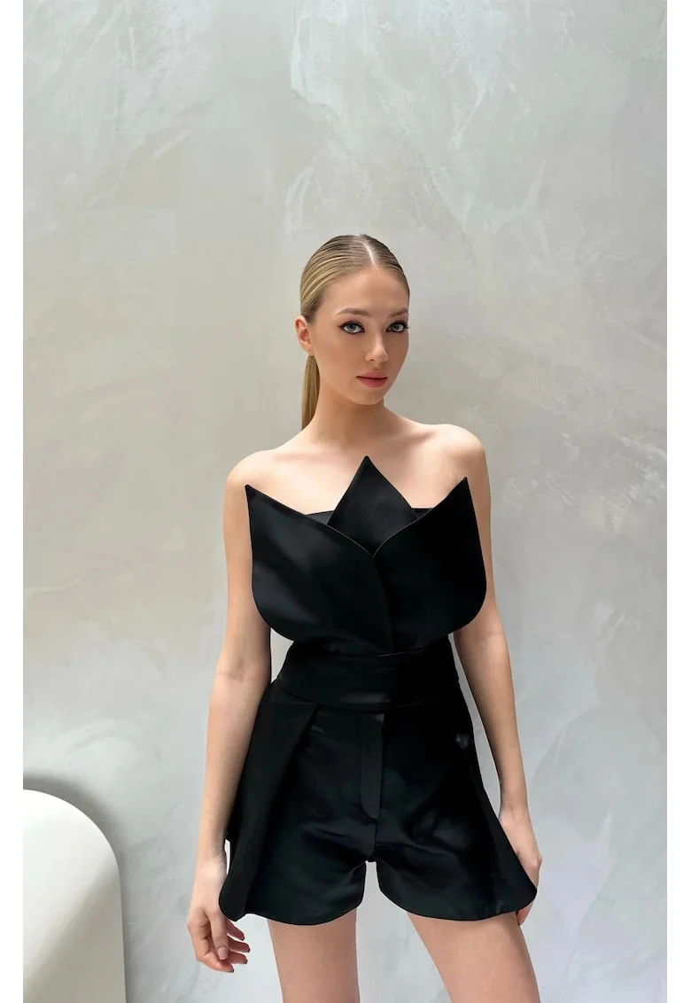Corset Lotus,, Negru