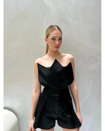 Corset Lotus,, Negru