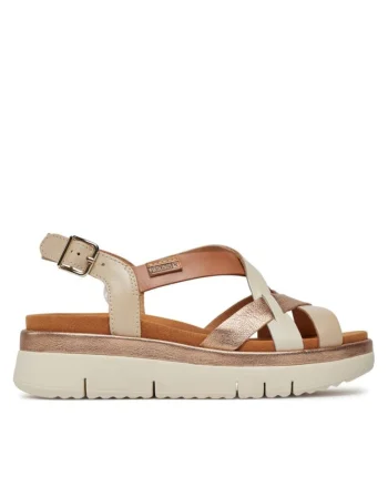 Sandale dama  303681357, Piele naturala, Bej