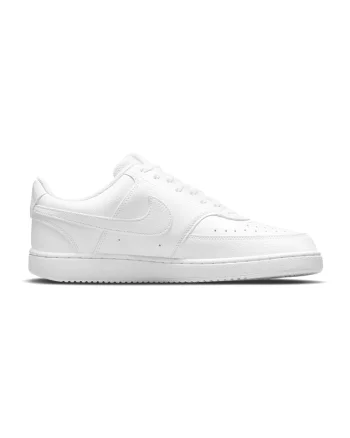 Pantofi sport de piele ecologica Court Vision Low Next Nature, Alb optic