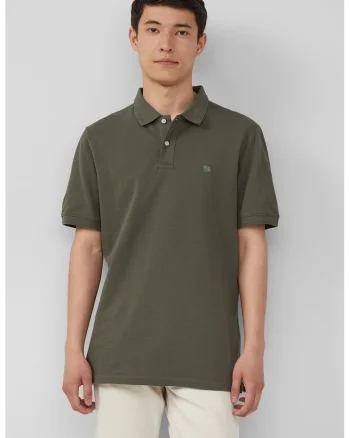 Tricou polo de bumbac, Kaki inchis