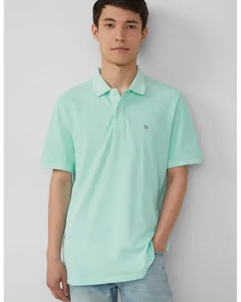 Tricou polo de bumbac, Verde menta