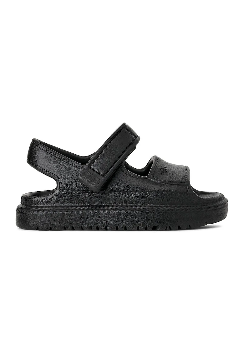 Sandale cu inchidere velcro Golden Glow, Negru