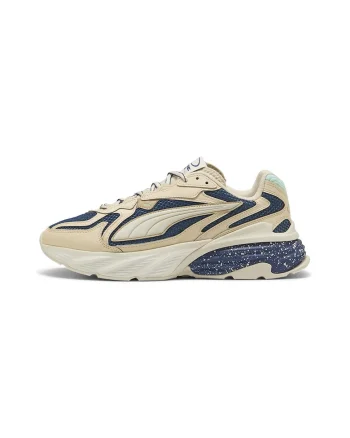 Pantofi sport Fade Nitro din material textil cu garnituri sintetice, Bej/Bleumarin