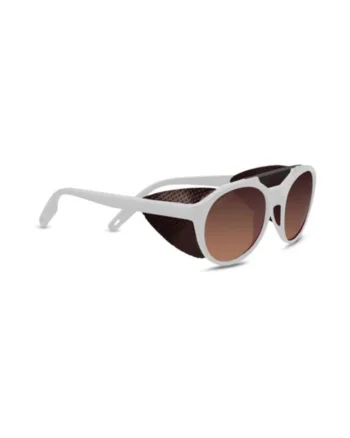 Ochelari  LEANDRO GLACIER Matte White - Mineral Polarized Drivers Gradient