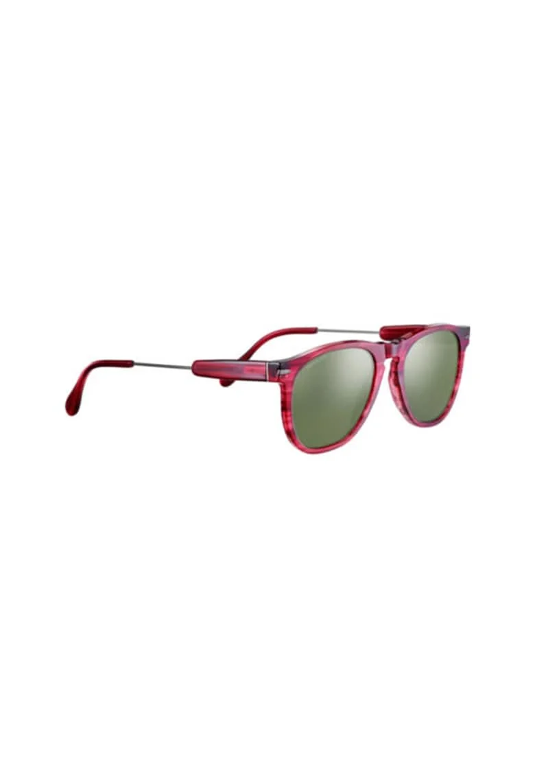 Ochelari  AMBOY Shiny Gunmetal Red Streaky C18008 Acetate - Mineral Polarized 555nm