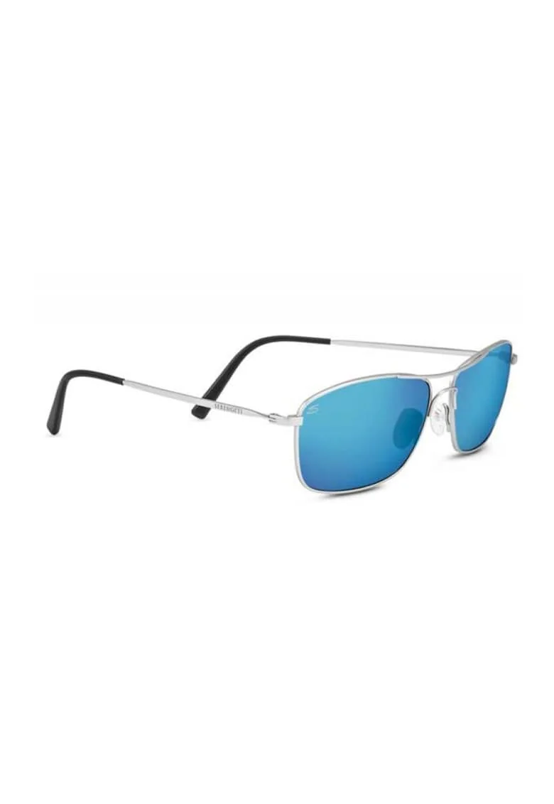 Ochelari  CORLEONE Shiny Silver Mineral Polarized 555nm Blue