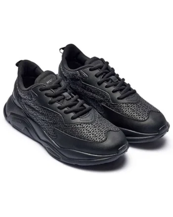 Pantofi sport din piele ecologica cu logo