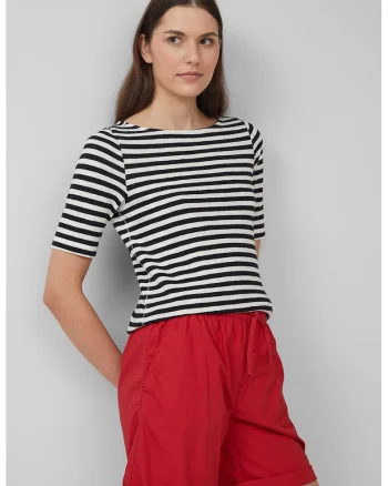 Tricou slim-fit, Alb/Negru
