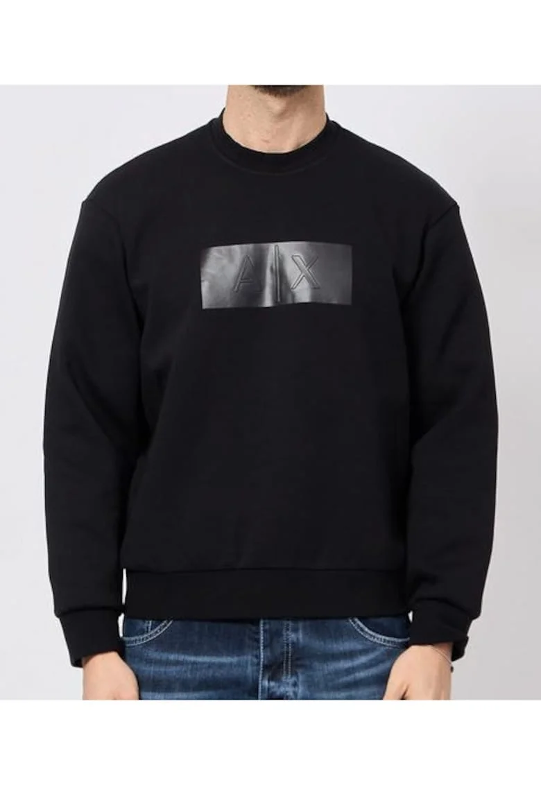 Bluza barbati  negru, regular, bumbac-poliester-elastan