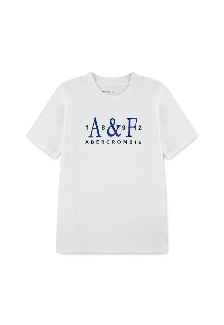 Tricou cu imprimeu logo, Alb/Negru/Albastru royal