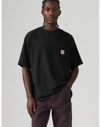 Tricou lejer de bumbac Workwear, Negru