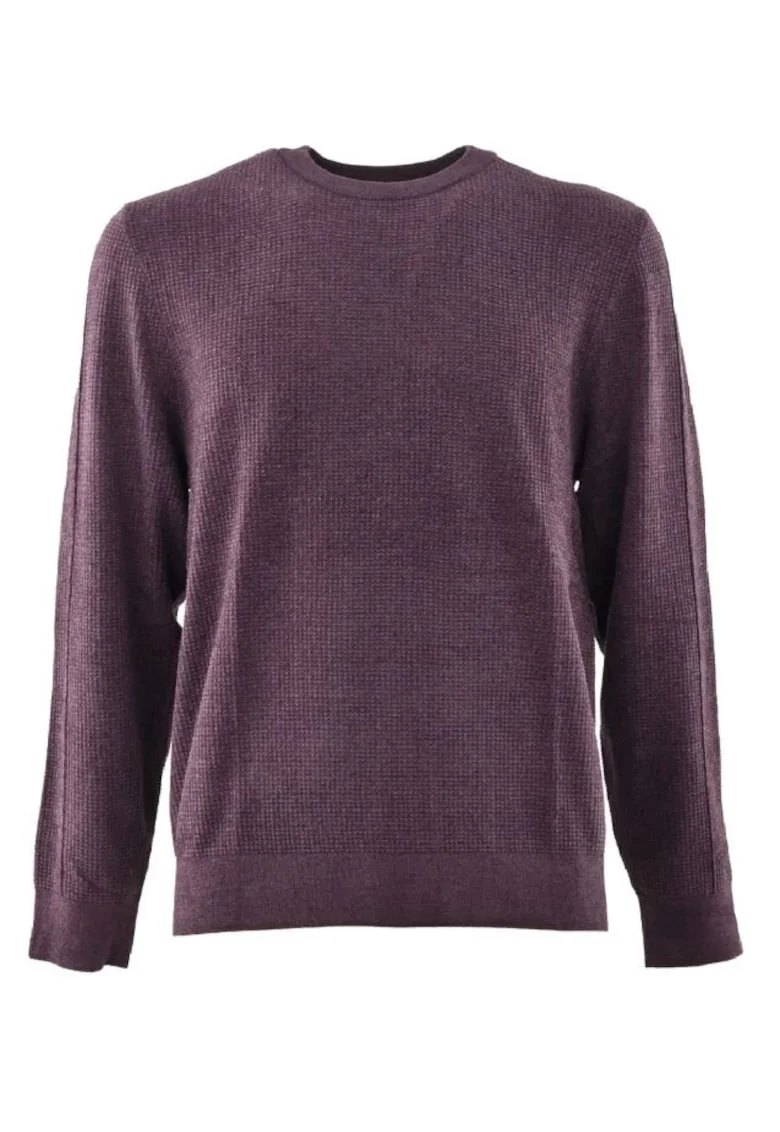 Pulover uni cu decolteu la baza gatului, Violet