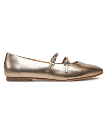 Balerini  304652387, Piele naturala, 36 EU, Auriu