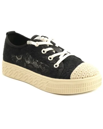 Pantofi dama perforati 23Y209, Negru