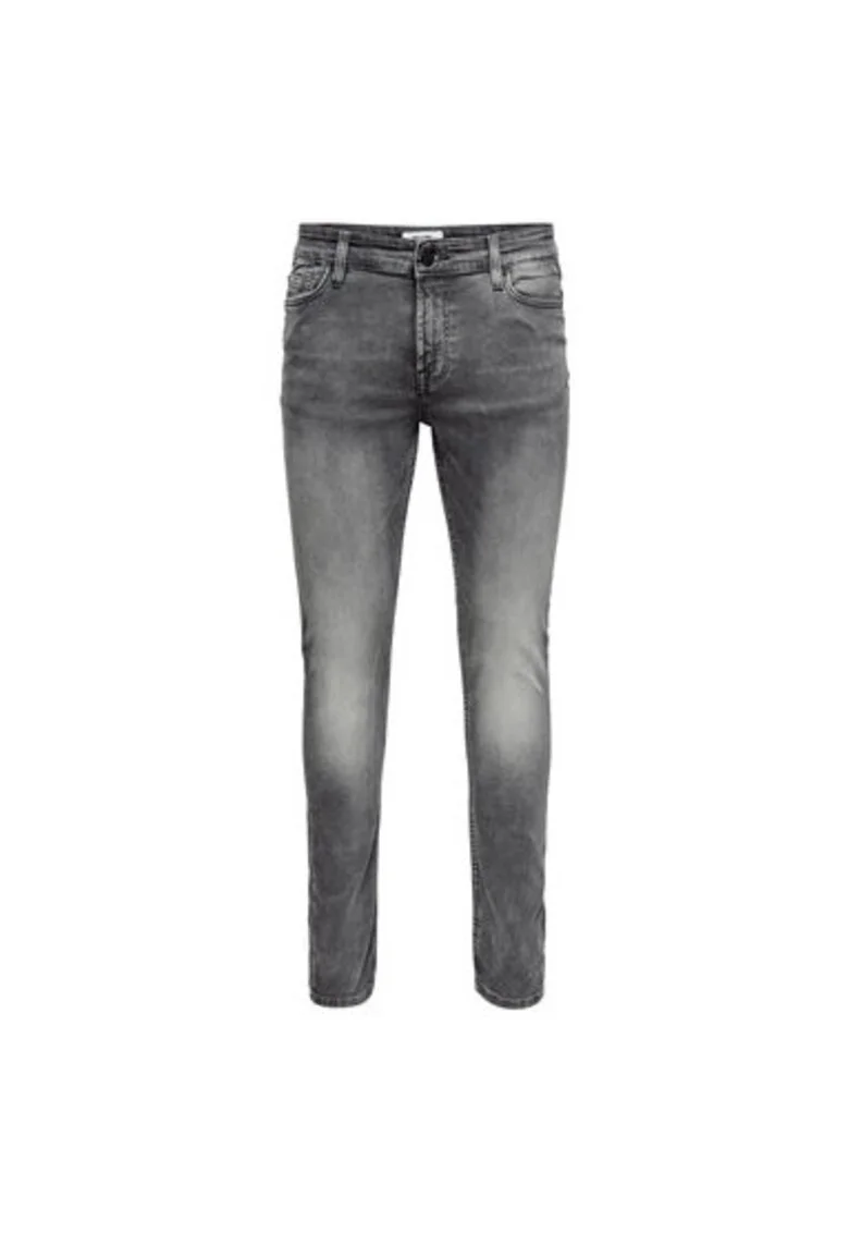 Blugi Barbati,  208503099, Bumbac, Poliester, Gri, Gri