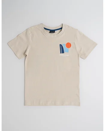 Tricou din bumbac cu imprimeu discret, Rosu/Grej/Albastru