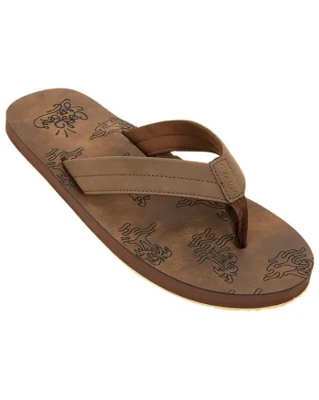 Slapi barbati,  design tropical, talpa din cauciuc